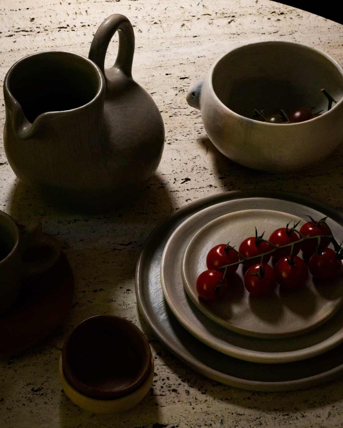 Taupe Cream Clay Soup Bowl Set of 4